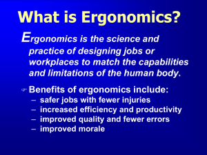 Proposed Ergonomics Rule: Preventing Injuries at Work