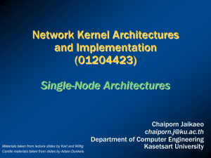 Single-Node Architecture - Department of Computer Engineering