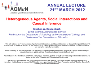 Heterogeneous Agents, Social Interactions, and Causal