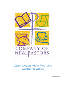 Pastor Mentor Profile and Expectations page 14