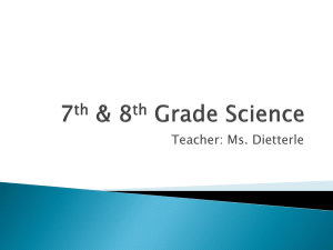 7th & 8th Grade Science - Stephanie Dietterle Webpage