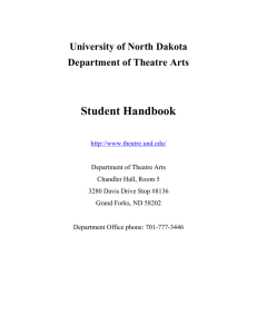 Minor in Theatre Arts - Arts & Sciences | UND