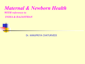 Maternal & Newborn Health