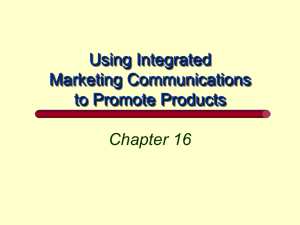 Integrated Marketing to Promote Products