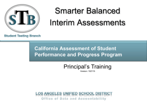 Training PowerPoint - Los Angeles Unified School District