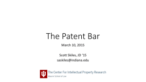 The Patent Bar