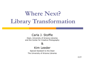 Where Next? Library Transformation