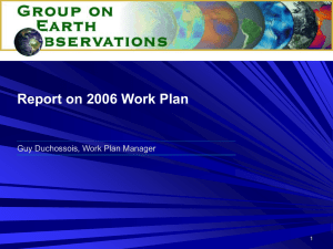 4. 2006 Work Plan - Group on Earth Observations