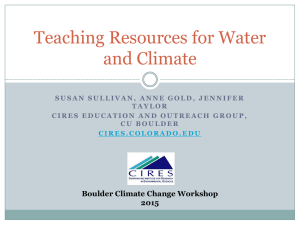 Teaching Resources for Water and Climate