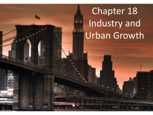 Industry and Urban Growth - Saugerties Central School