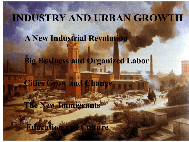 SS INDUSTRY AND URBAN GROWTH