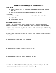 Experiment: Energy of a Tossed Ball