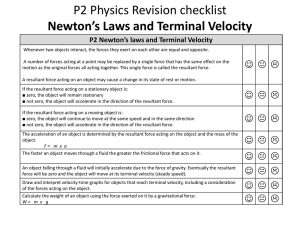 P2 Revision Checklist