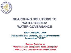 HISTORICAL DEVELOPMENT OF WATER GOVERNANCE IN