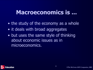 Chapter 20 Introduction to macroeconomics