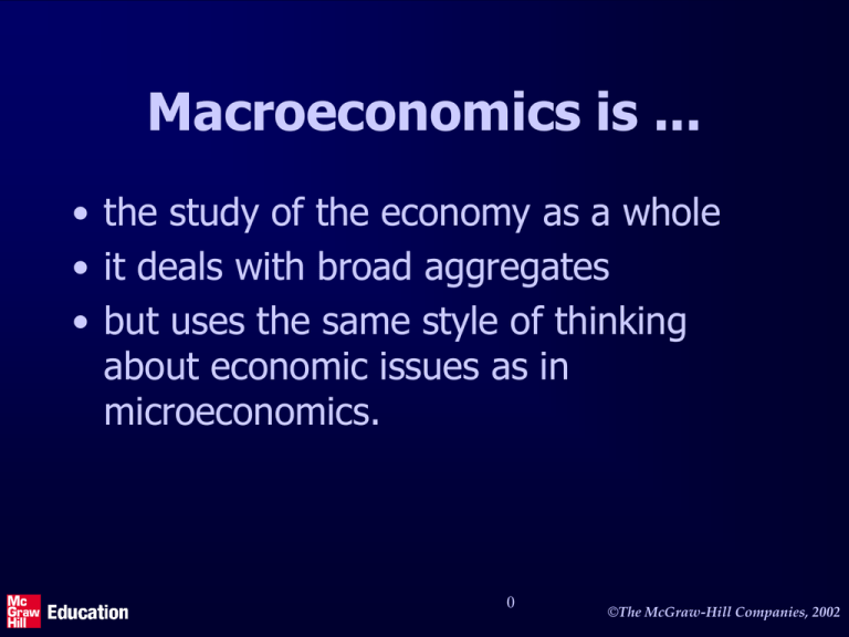 macroeconomics introduction essay