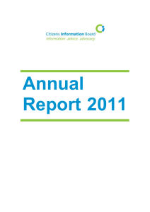 Annual_report_2011 - Citizens Information Board