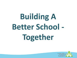 Building a Better School – Together Workshop