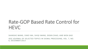 Rate-GOP Based Rate Control for HEVC