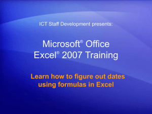 Learn how to figure out dates using formulas in Excel