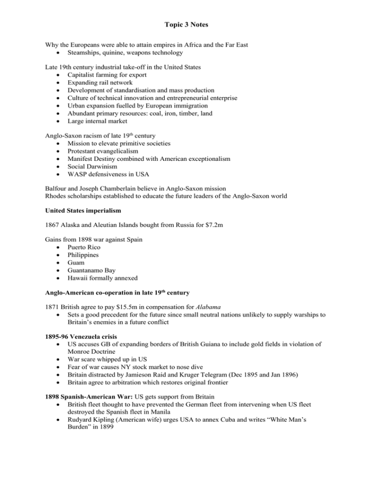 Special Relationship Topic 3 Notes