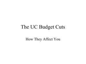 The UC Budget Cuts