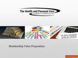 Membership Committee Value Proposition
