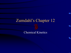 Zumdahl's Chapter 12