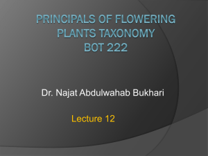 Principals of Flowering Plants Taxonomy92