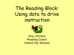Using Data to Drive Instruction
