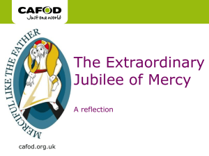 Jubilee of Mercy reflection
