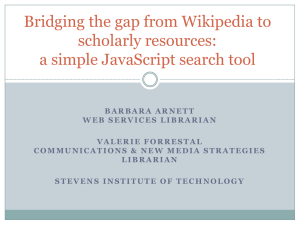 Bridging the Gap from Wikipedia to Scholarly Sources A Simple