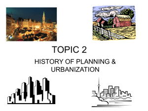 TOPIC 2 HISTORY OF PLANNING