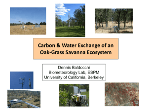 Oak Savanna and Grazed Grassland