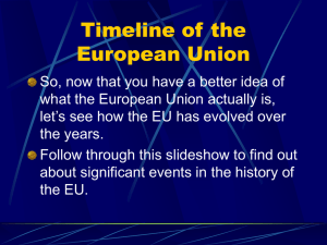 Timeline of the European Union