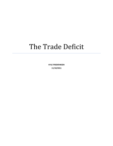 The Trade Deficit