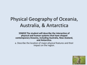 Physical Geography of Australia, New Zealand