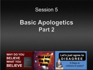 Session 5 Basic Apologetics Part-2