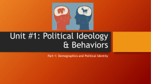 Unit #1: Political Ideology & Behaviors