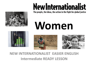 Women - New Internationalist Easier English Wiki