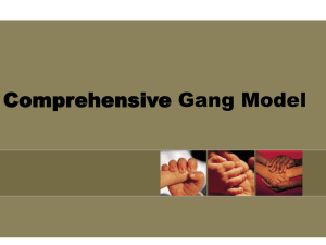 Analyzing Gangs - Center for Problem