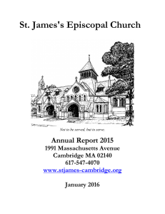 2015 Annual Report - St. James's Episcopal Church