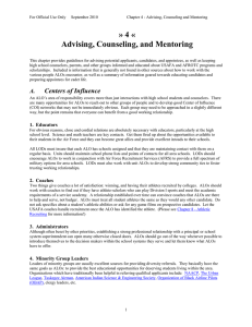 Chapter 4: Advising-Counseling-Mentoring