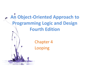 An Object-Oriented Approach to Programming Logic and Design