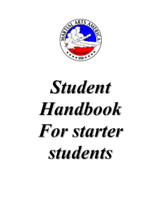 Student Handbook - BlackBeltOnline