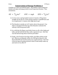 Conservation of Energy Problems 2 Complete on a piece of