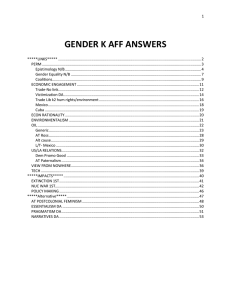 gender k aff answers - Open Evidence Project