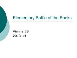 Elementary Battle of the Books