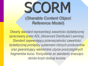 SCORM (seminar PK, 9/01/2004)