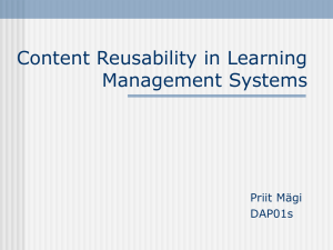 Content Reusability in Learning Management Systems
